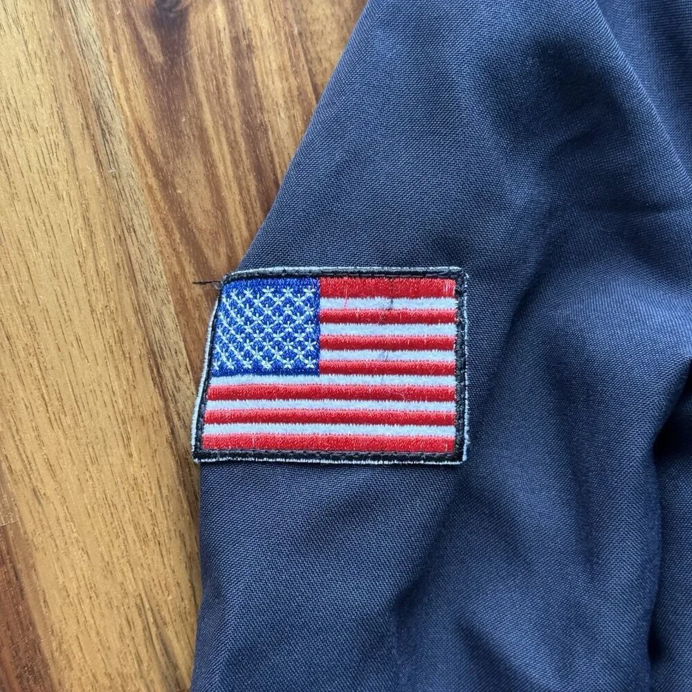 SWAT Team Jumpsuit Costume Sz Small (5/6) American‎ Flag Badge Enforcement NWT